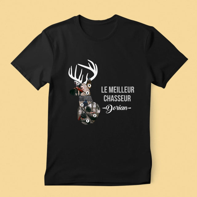 Forme Des Photos: Le Meilleur Chasseur - T-Shirt Pour Hommes