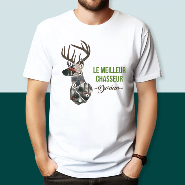 Forme Des Photos: Le Meilleur Chasseur - T-Shirt Pour Hommes
