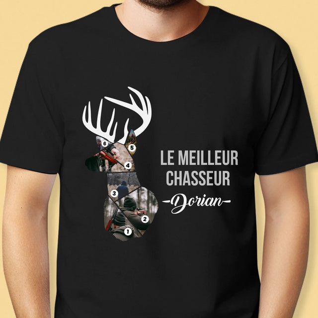Forme Des Photos: Le Meilleur Chasseur - T-Shirt Pour Hommes