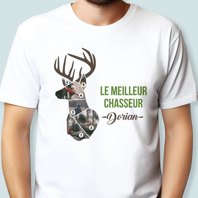 Forme Des Photos: Le Meilleur Chasseur - T-Shirt Pour Hommes