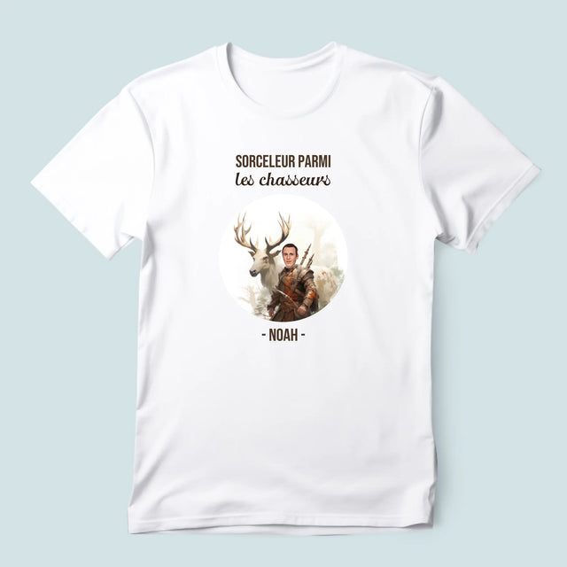 Ton Personnage: Sorceleur Parmi Les Chasseurs - T-Shirt Pour Hommes