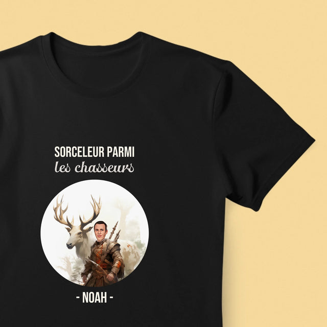 Ton Personnage: Sorceleur Parmi Les Chasseurs - T-Shirt Pour Hommes