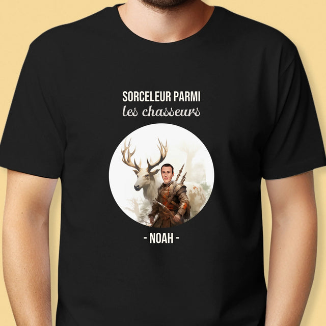 Ton Personnage: Sorceleur Parmi Les Chasseurs - T-Shirt Pour Hommes