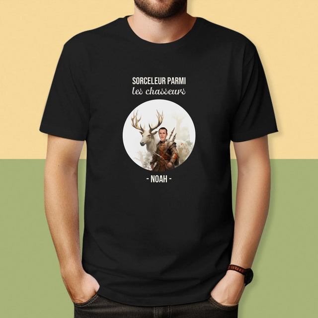 Ton Personnage: Sorceleur Parmi Les Chasseurs - T-Shirt Pour Hommes