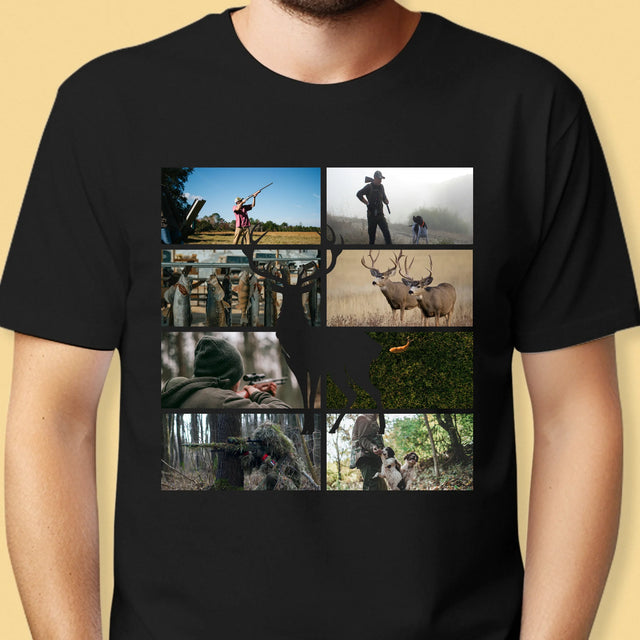 Le Collage Photo: Chasseur - T-Shirt Pour Hommes