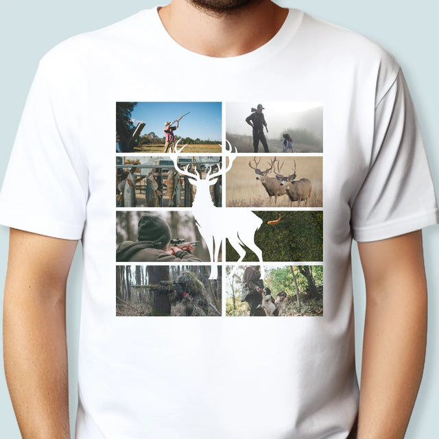 Le Collage Photo: Chasseur - T-Shirt Pour Hommes