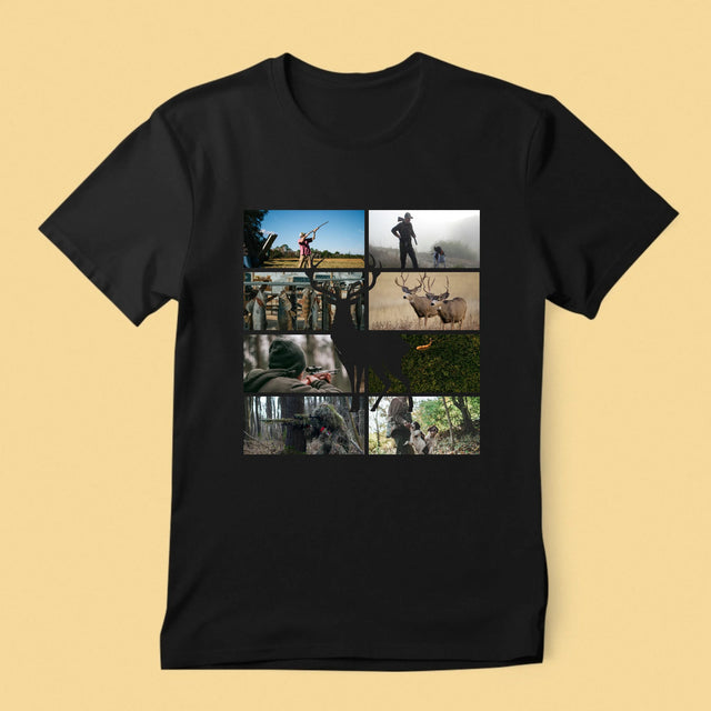 Le Collage Photo: Chasseur - T-Shirt Pour Hommes