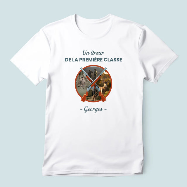 Le Collage Photo: Un Tireur De La Première Classe - T-Shirt Pour Hommes