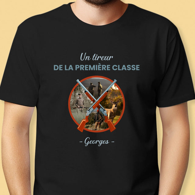 Le Collage Photo: Un Tireur De La Première Classe - T-Shirt Pour Hommes