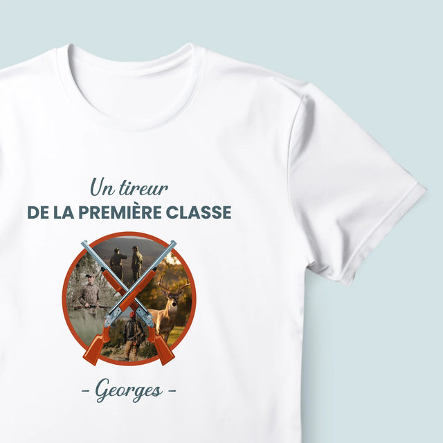 Le Collage Photo: Un Tireur De La Première Classe - T-Shirt Pour Hommes