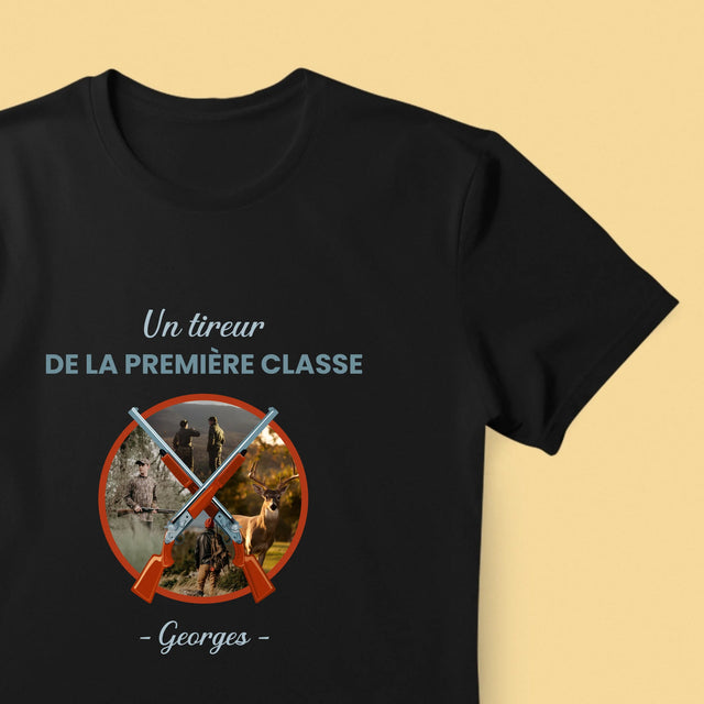 Le Collage Photo: Un Tireur De La Première Classe - T-Shirt Pour Hommes