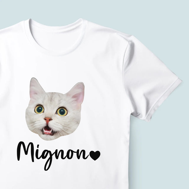 Ton Personnage: La Tête De Votre Chaton - T-Shirt Pour Hommes