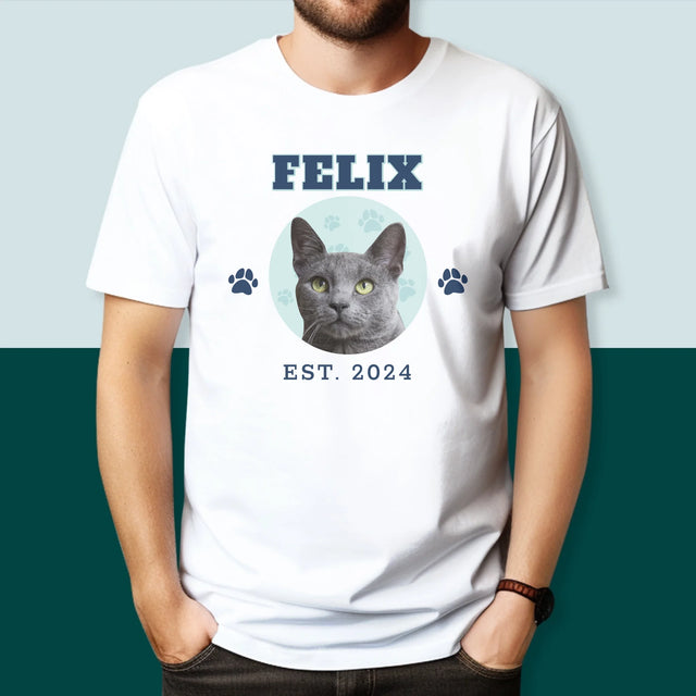 Ton Personnage: Ton Chat Varsity - T-Shirt Pour Hommes