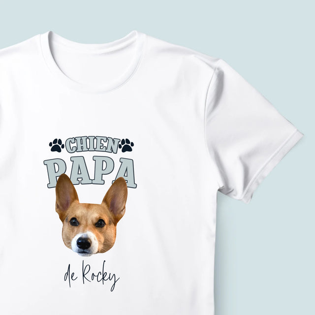Ton Personnage: Chien Papa - T-Shirt Pour Hommes