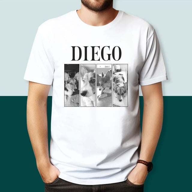 Le Collage Photo: Un Classique Bootleg Avec Un Animal - T-Shirt Pour Hommes