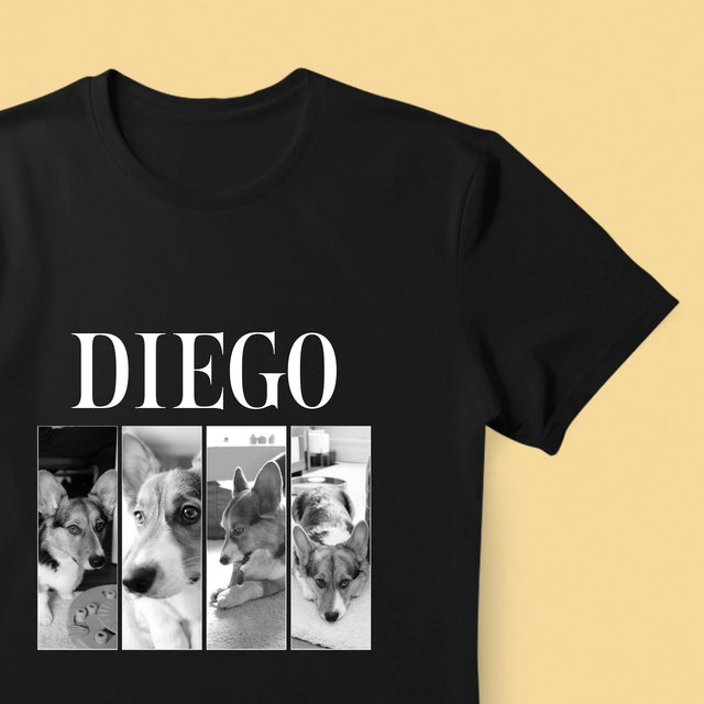 Le Collage Photo: Un Classique Bootleg Avec Un Animal - T-Shirt Pour Hommes