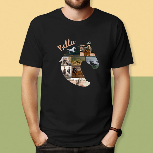 Forme Des Photos: Cheval - T-Shirt Pour Hommes