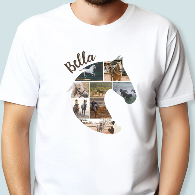 Forme Des Photos: Cheval - T-Shirt Pour Hommes