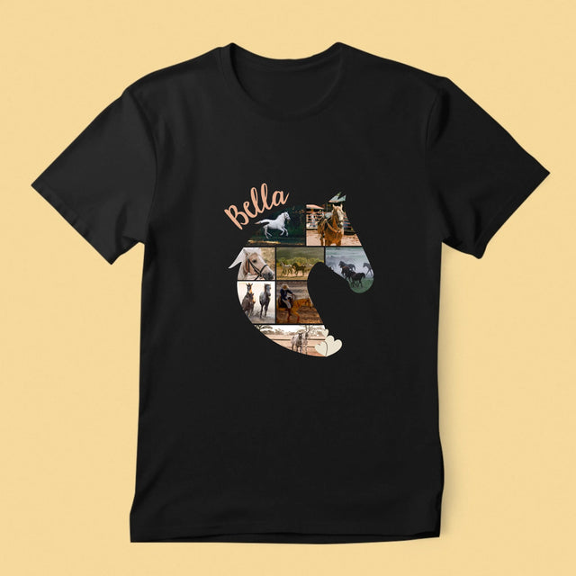 Forme Des Photos: Cheval - T-Shirt Pour Hommes