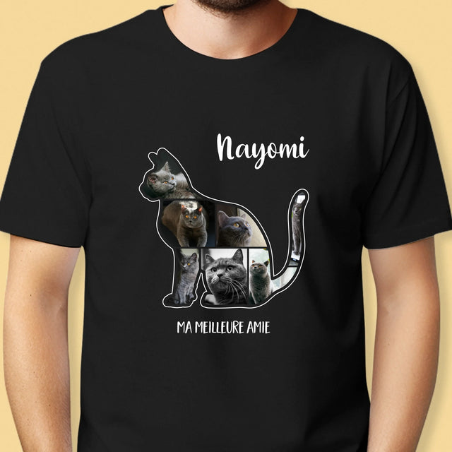 Forme Des Photos: Chat Le Meilleur Ami - T-Shirt Pour Hommes