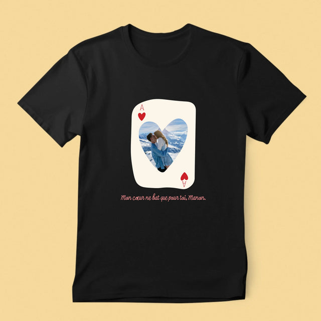 La Photo Et Un Texte: Carte De Saint-Valentin - T-Shirt Pour Hommes
