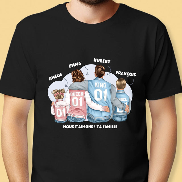 La Création Du Personnage: Famille En Sweatshirts - T-Shirt Pour Hommes