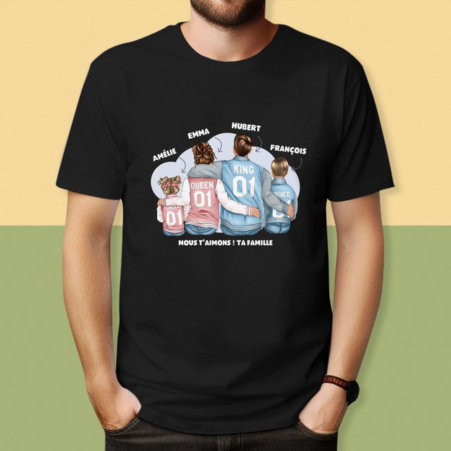 La Création Du Personnage: Famille En Sweatshirts - T-Shirt Pour Hommes
