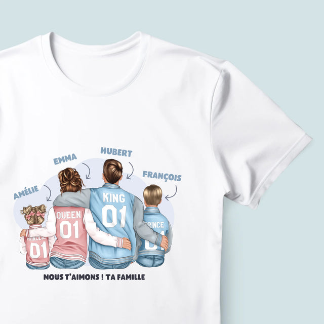 La Création Du Personnage: Famille En Sweatshirts - T-Shirt Pour Hommes