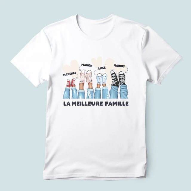 La Création Du Personnage: La Famille Baskets  - T-Shirt Pour Hommes
