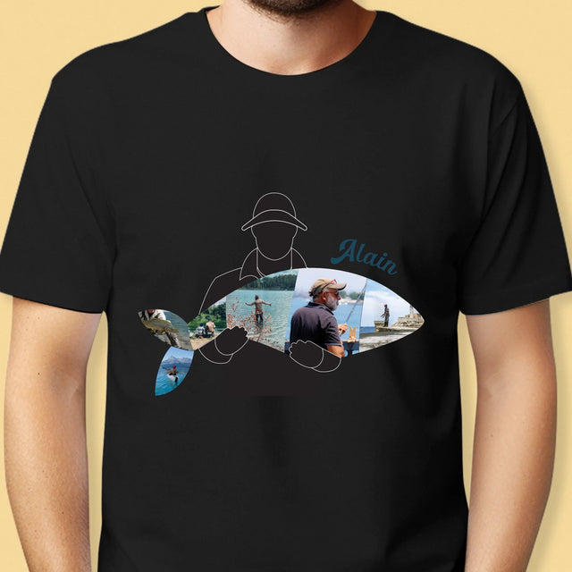 Forme Des Photos: Chaque Poisson - T-Shirt Pour Hommes