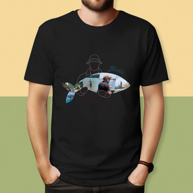 Forme Des Photos: Chaque Poisson - T-Shirt Pour Hommes