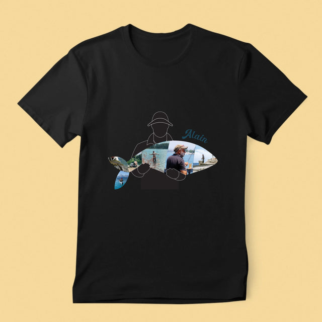 Forme Des Photos: Chaque Poisson - T-Shirt Pour Hommes