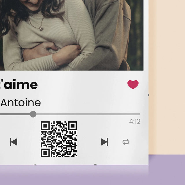 La Photo Et Un Texte: Spotify Avec Code Qr - Affiche