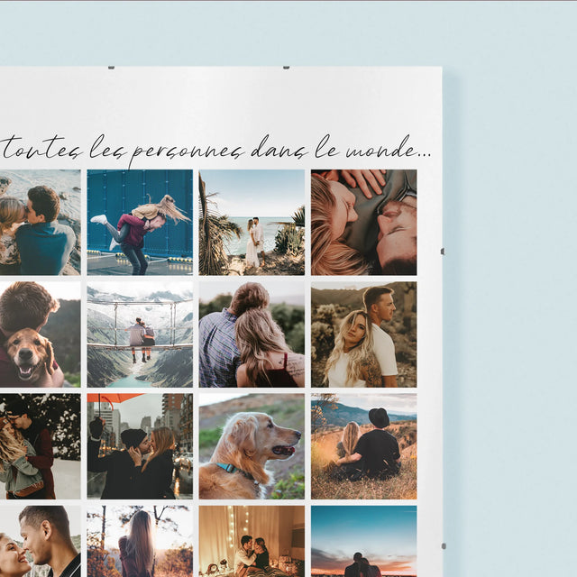 Le Collage Photo: De Toutes Les Personnes Dans Le Monde - Affiche