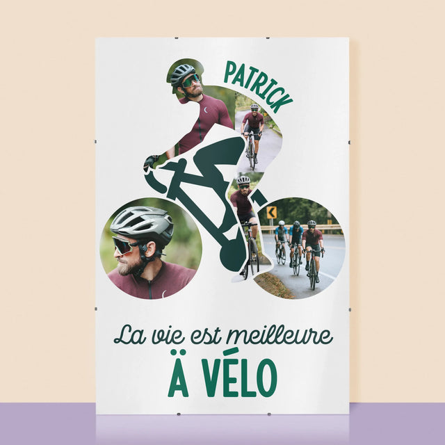 Forme Des Photos: La Vie Est Meilleure À Vélo - Affiche