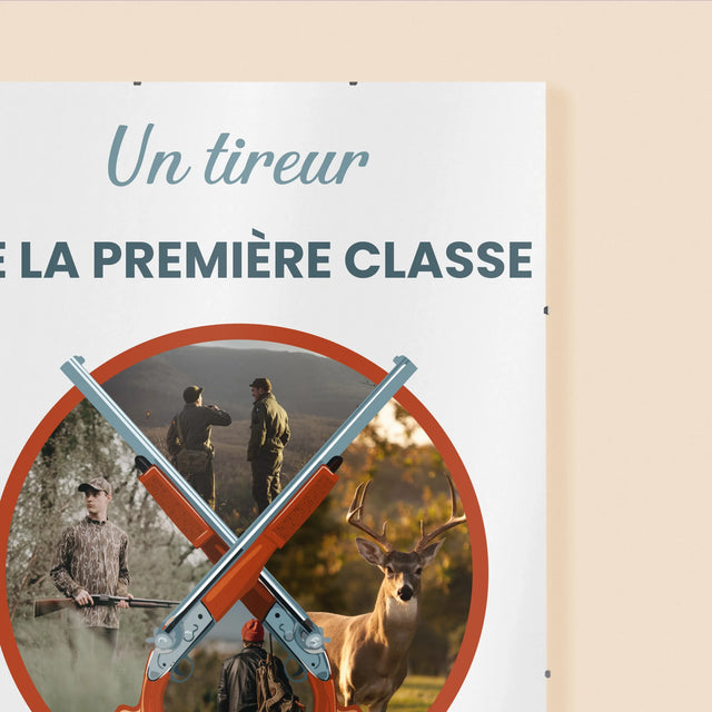 Le Collage Photo: Un Tireur De La Première Classe - Affiche