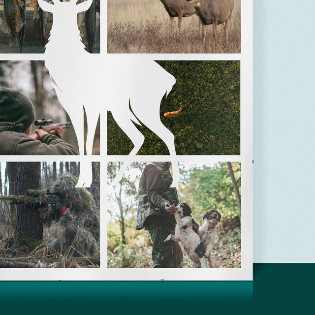 Le Collage Photo: Chasseur - Affiche