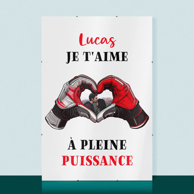 La Photo Et Un Texte: Je T'Aime À Pleine Puissance - Affiche