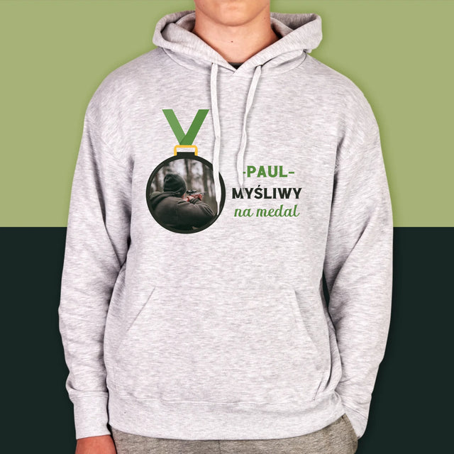 La Photo Et Un Texte: Chasseur En Or - Sweat À Capuche Pour Hommes