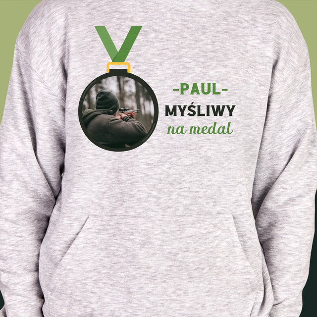 La Photo Et Un Texte: Chasseur En Or - Sweat À Capuche Pour Hommes