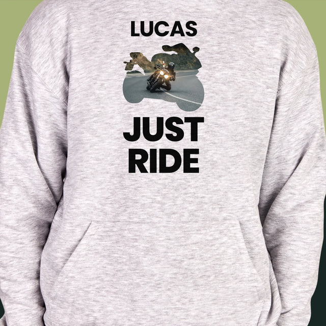 Forme Des Photos: Just Ride - Sweat À Capuche Pour Hommes