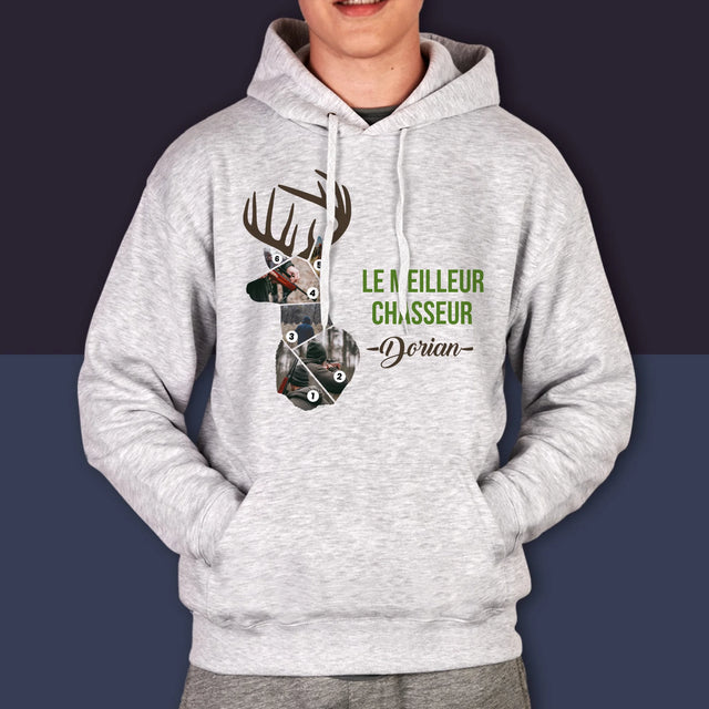 Forme Des Photos: Le Meilleur Chasseur - Sweat À Capuche Pour Hommes