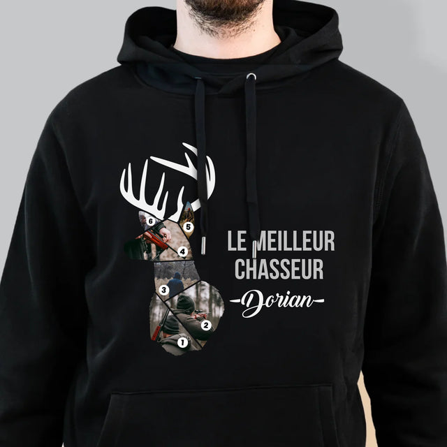 Forme Des Photos: Le Meilleur Chasseur - Sweat À Capuche Pour Hommes