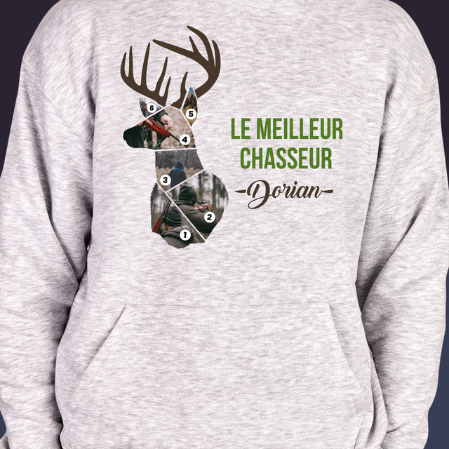 Forme Des Photos: Le Meilleur Chasseur - Sweat À Capuche Pour Hommes