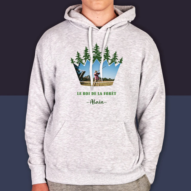 Forme Des Photos: Le Roi De La Forêt - Sweat À Capuche Pour Hommes