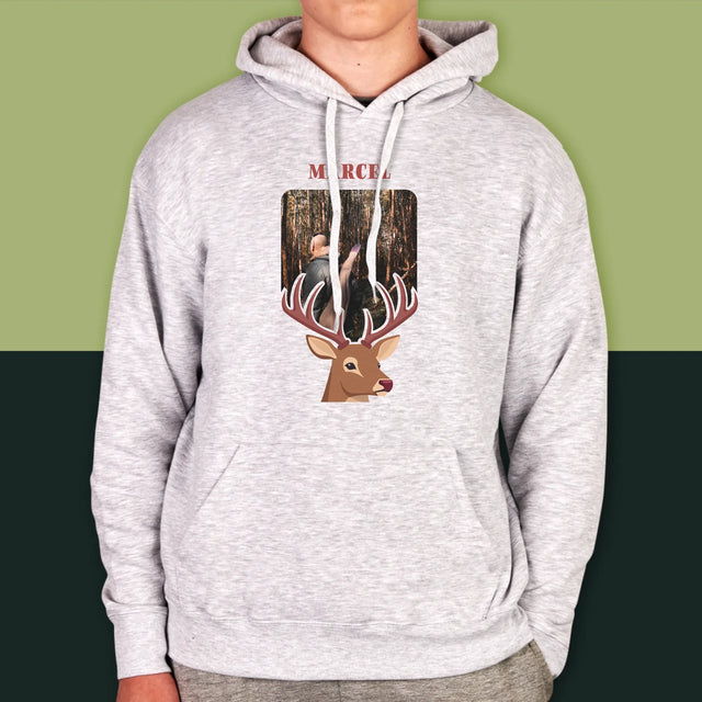 La Photo Et Un Texte: Le Cerf - Sweat À Capuche Pour Hommes