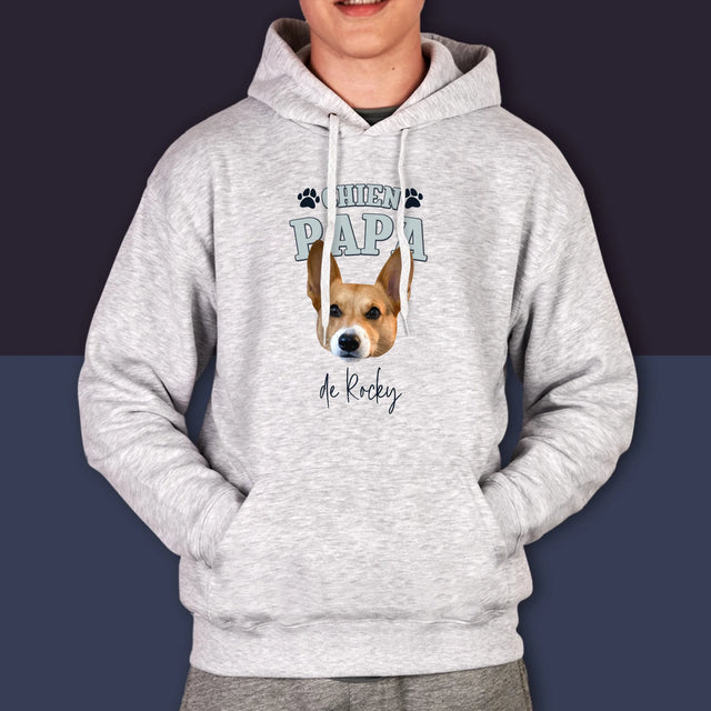 Ton Personnage: Chien Papa - Sweat À Capuche Pour Hommes