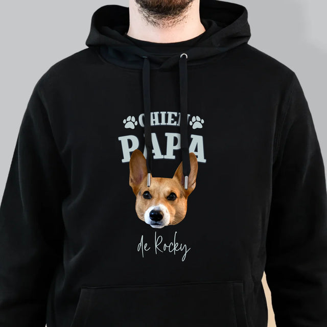 Ton Personnage: Chien Papa - Sweat À Capuche Pour Hommes