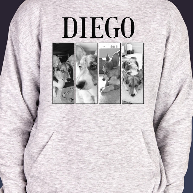 Le Collage Photo: Un Classique Bootleg Avec Un Animal - Sweat À Capuche Pour Hommes