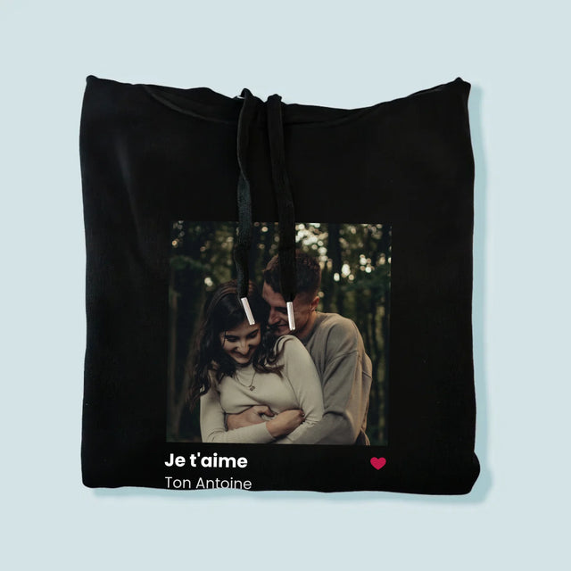 La Photo Et Un Texte: Spotify Avec Code Qr - Sweat À Capuche Pour Hommes